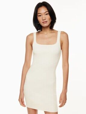 Wilfred Aritiza Invitation Dress Ribbed In Heather Birch Size Medium